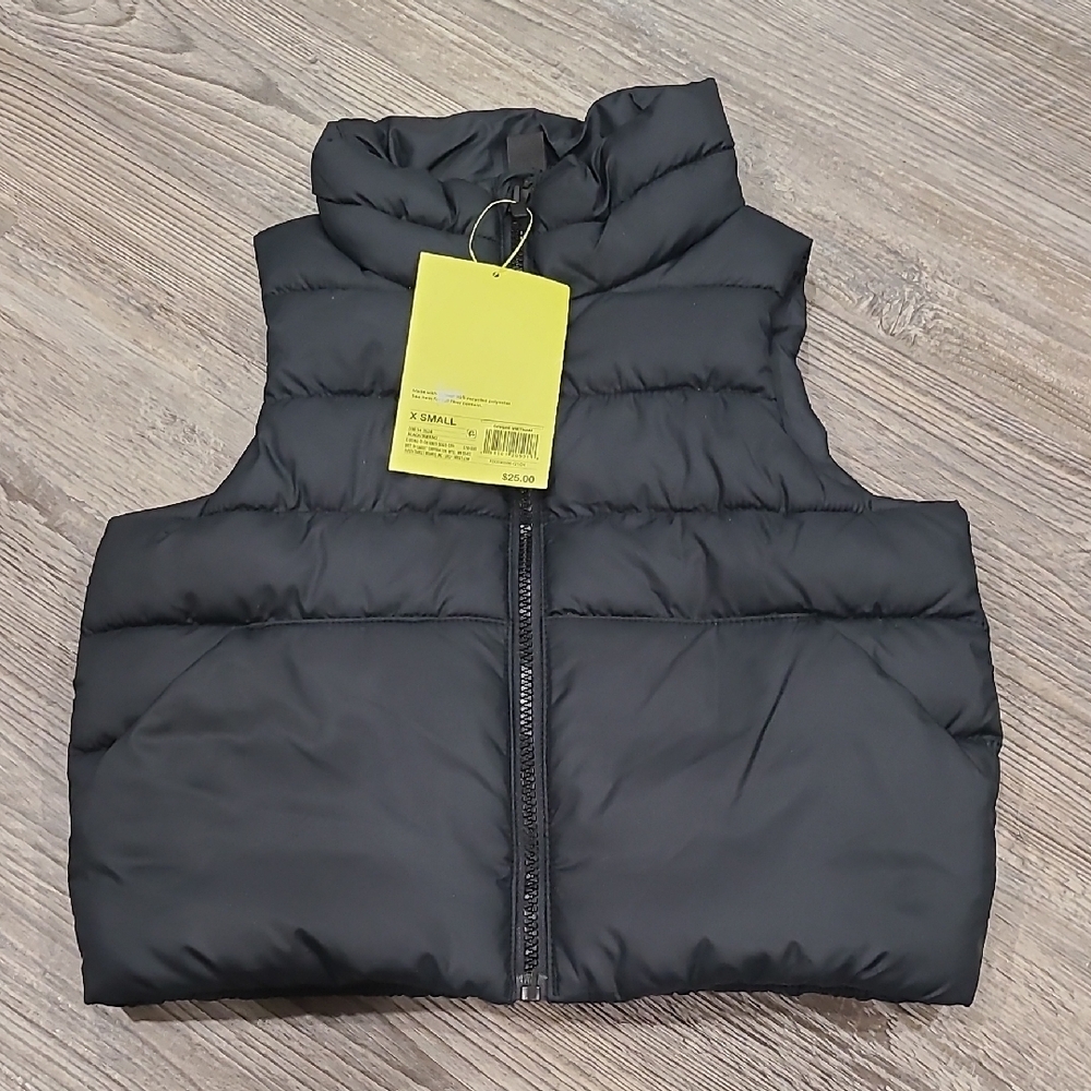 All in Motion Kids Black Puffer Vest Size XS